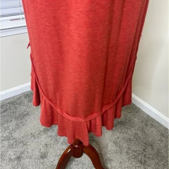 Max Studio Midi Dress Size Large Burnt Orange - Picture 2 of 6